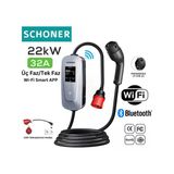 Schoner 22 Kw T2 Kablolu 5 M Elektrikli Araç Şarj İstasyonu
