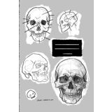 School science biology notebook: Medical, cranium notebook