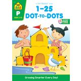 School Zone - Numbers 1-25 Dot-to-Dots Workbook - 32 Pages, Ages 3 to 5, Preschool to Kindergarten, Connect the Dots, Numerical Order, Counting, and More (School Zone Get Ready!™ Book Series)