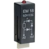 Schrack PTML0024 Röle Diyotlu, LED Modül 12-24V Dc - 10 Adet - Siyah