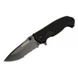 Schrade 51 Siyah Kamp Çakı 20Cm Yarı , Testere Detaylı, Kemerlikli