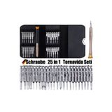 Schraube 25 In 1 Mini Saatçi Tornavida Seti - Apple,macbook,cep Telefonu,tablet,laptop Tornavidası Glrshop