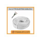 SCHUAR 3x1,5 Ttr Elektrik Kablosu 100mt