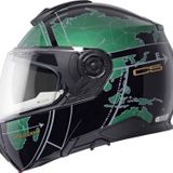 Schubert C5 Globe Green Çene Açılır Motosiklet Kask