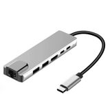 Schulzz 4k Hdmı Usb 3.0 Type-c Ethernet 6 İn 1 Usb Hub Mac Ipad Uyumlu