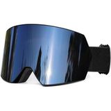 Schulzz Antisis UV400 Korumalı Darbeye Karşı Dayanıklı Snowboard Kayak Gözlüğü Siyah Renk Standart Beden