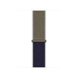 Schulzz Apple Watch Özel Seri 42-44 mm 2-3-4-5-6-SE Uyumlu Spor Loop Dokuma Kordon - Açık Yeşil Mavi - Açık Yeşil - Mavi