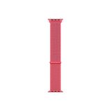 Schulzz Apple Watch Uyumlu Seri 2-3-4-5-6-SE - 42-44 mm Spor Loop Dokuma Kordon -Açık Turuncu