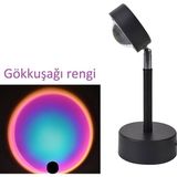 Schulzz Atmosfer Gökkuşağı Günbatımı Projektör Dekoratif Fotoğraf Çekim Lambası