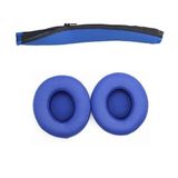 Schulzz Beats Solo 2 Wireless Solo 3 Uyumlu Kafa Bandı ve Kulaklık Pedi Seti - Mavi