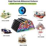 Schulzz Dodocool 262’LI Çift Uçlu Touch Marker Art Tasarım Kalem Seti Ithal Ürün