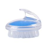 Schulzz Eleganto Hazneli Şeffaf Mavi Pratik Banyo Saç Arındırma Masaj Ultra Peeling Aleti