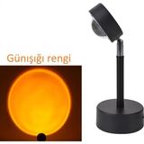 Schulzz Gün Batımı Projektör Lambası Dekoratif Fotoğraf Çekim Rainbow Sunset Lamp