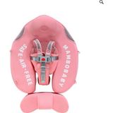 Schulzz Mambobaby Pembe Desenli Bebekler İçin Güneş Korumalıupf50 - Emniyet Kilitli Çocuk Yüzme Can Simidi