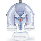 Schulzz Mambobaby Yeni Bebekler Için Desenli Güneş Korumalı -Gölgelikli Emniyet Kilitli Güvenli Çocuk Yüzme Can Simidi - Mor - Pembe