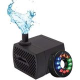 Schulzz Mini Akvaryum Dalgıç Su Pompası 3.5/9V 12 LED Renkli Siyah USB Güçlü Performans