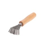Schulzz Prohair Natural Saç Fırçası Ve Tarak Temizleyici Doğal Ahşap Saplı Ve Metal Uçlu Temizleyici Alet