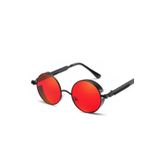 Schulzz Retro Vintage Steampunk Gothic Tarz Yuvarlak Güneş Gözlüğü