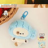 Schulzz Sanrio Kawaii Sevimli Peluş Anahtarlıklar Çanta Aksesuarı Özel Karakterler Hediyelik Anahtarlık 1 Adet - Mavi