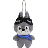 Schulzz Skzoo Wolf Chan Peluş Oyuncak Anahtarlık 10CM - Renkli