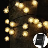 Schulzz Solar Peri 30 LED 8 Mod Güneş Enerjili Bahçe Aydınlatma Dekorasyon Günışığı 4 M