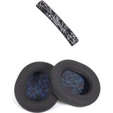 Schulzz Steelseries Arctis 3 5 Yedek Kafa Bandı ve Kulaklık Pedi Set Kulaklık Yastığı Süngeri Headband - Siyah - Mavi
