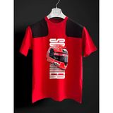 Schumacher İmzalı Kask Kırmızı Siyah F1 T-Shirt