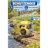 SCHUTZENGER 1.5 Inç Benzinli Su Pompası 4 Zamanlı 100 mt Yatay Su Basma 4 Hq Tarla Bahçe Sulama Sarı 6010