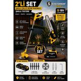 SCHUTZENGER 1030D Şarjlı Ot Çim Biçme Makinesi 100 cm Kesme Genişliği ile Güçlü Performans Sarı