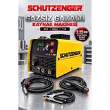 SCHUTZENGER 250 Amper Gazsız Gazaltı Kaynak Makinesi Mıg/mma/tıg – 3.25 mm Elektrot Yakabilen Profesyonel Kaynak Makinesi Sarı