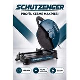 SCHUTZENGER 3000V Profesyonel Profıl Kesme Makinesi 355MM 45 Açılı Metal Demir Prafil Kesme