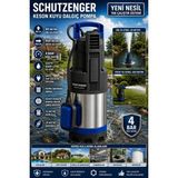 SCHUTZENGER 840HV Su Motoru 3.5 Hq Dalgıç Pompa Hidromatlı Keson Kuyu Hidrofor Otomatik 50MT Dik Atar 20MT Ip Hediyeki 4 Bar