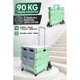 SCHUTZENGER 90 kg Taşıma Kapasiteli Katlanır 3 Tekerlekli Merdiven Çıkan Market Pazar ve Yük Taşıma Arabası TR90C