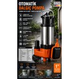 SCHUTZENGER Alman 3.5 Hp Foseptik Dalgıç Pompa Kirli Su Pompa Şamandıralı Dikine 8mt