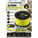 SCHUTZENGER Altıgen Tırpan Misinası 3.5 mm 820 Metre Profesyonel Çim ve Ot Biçme Ipi
