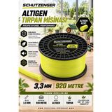 SCHUTZENGER Altıgen Tırpan Misinası 3,3 mm 920 Metre Profesyonel Çim ve Ot Biçme Ip