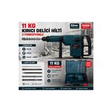 SCHUTZENGER German Desing 3600w 11 Kg Sds Max 3 Fonksiyonlu Kırıcı - Delici Hilti Z1c-zt2-52 52 Mm