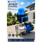 SCHUTZENGER JET627 1 Hp Su Pompası Hidrafor Otomatik Hidromatlı Set 4 Kat Daire Paslanmaz Gövde Su Yağ Su Sıvılar Için