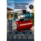 SCHUTZENGER JET840 Otomatik Tanlı Su Pompası 24 Litre Tank 1.5hx 5 Daire Tazikli Su Motoru Demonte C7 Kalite