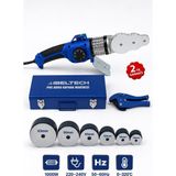 SCHUTZENGER Pro+ Termostatlı Plastik Boru Kaynak Makinesi 320’C 6 Parça Pafra ve Makas Isı Ayarlı Ustalar Için C5200W