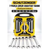 SCHUTZENGER Profesyonel Çırçır Takımı Kombine Anahtar 8-10-12-13-14-17-19 mm Pro Set
