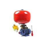 Schutzenger QB60 24 Lt Tank Santrifüj Otomatik Hidrofor Pompa Paket Hidrofor 0,5 Hp Set Scfulset1 - Kırmızı