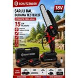 SCHUTZENGER RN2080 Şarjlı Dal Budama Testere Otomatik Yağlama Yedek Zinçir Hızar Kırmızı C7 Kalite Pro