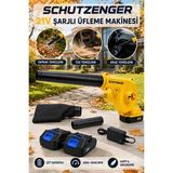 SCHUTZENGER TB-810T Çift Akülü Üfleme Çekme Makinesi Araç Atölye Bahçe Temizleme Mangal Da Ateş Harlama Sarı Seri B0