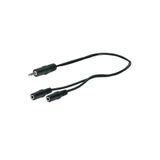 Schwaiger Kulaklık çoğaltici Aux çoklayici 3,5mm Jack Aux giriş - 2 disi giriş Jack Aux 20cm