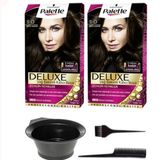 Schwarzkopf 2’li Palette Deluxe 7-1 Küllü Kumral Saç Boyası ve Saç Boyama Seti