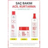 Schwarzkopf Bonacure Bc Clean Acil Kurtarma Şampuanı + Kür + Sprey Saç Kremi - Yıpranmış Veya Işlem Görmüş Saçlar Için