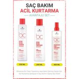 Schwarzkopf Bonacure Bc Clean Acil Kurtarma Şampuanı +Saç Kremi +Sprey Saç Kremi-Yıpranmış Veya Işlem Görmüş Saçlar Için