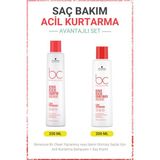 Schwarzkopf Bonacure Bc Clean Acil Kurtarma Şampuanı + Saç Kremi - Yıpranmış Veya Işlem Görmüş Saçlar Için