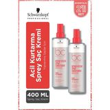 Schwarzkopf Bonacure Bc Clean Acil Kurtarma Sprey Saç Kremi 400ML x 2 Adet - Yıpranmış Veya Işlem Görmüş Saçlar Için